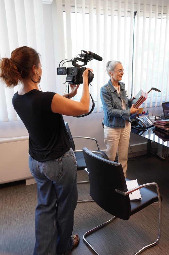 Aude Géva tournage