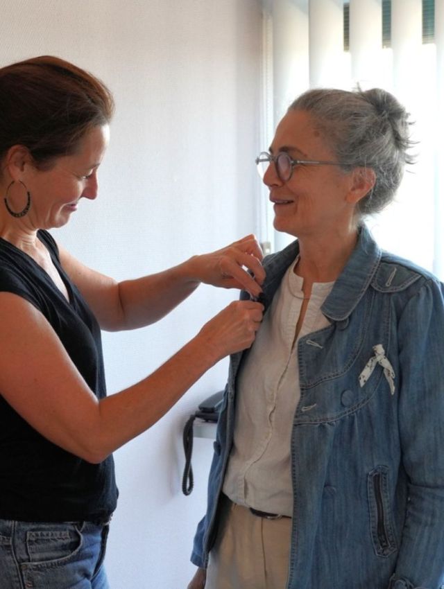 Aude Géva tournage